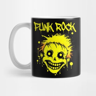 Punk Rocker Trippy Face - Punk Rock Mug